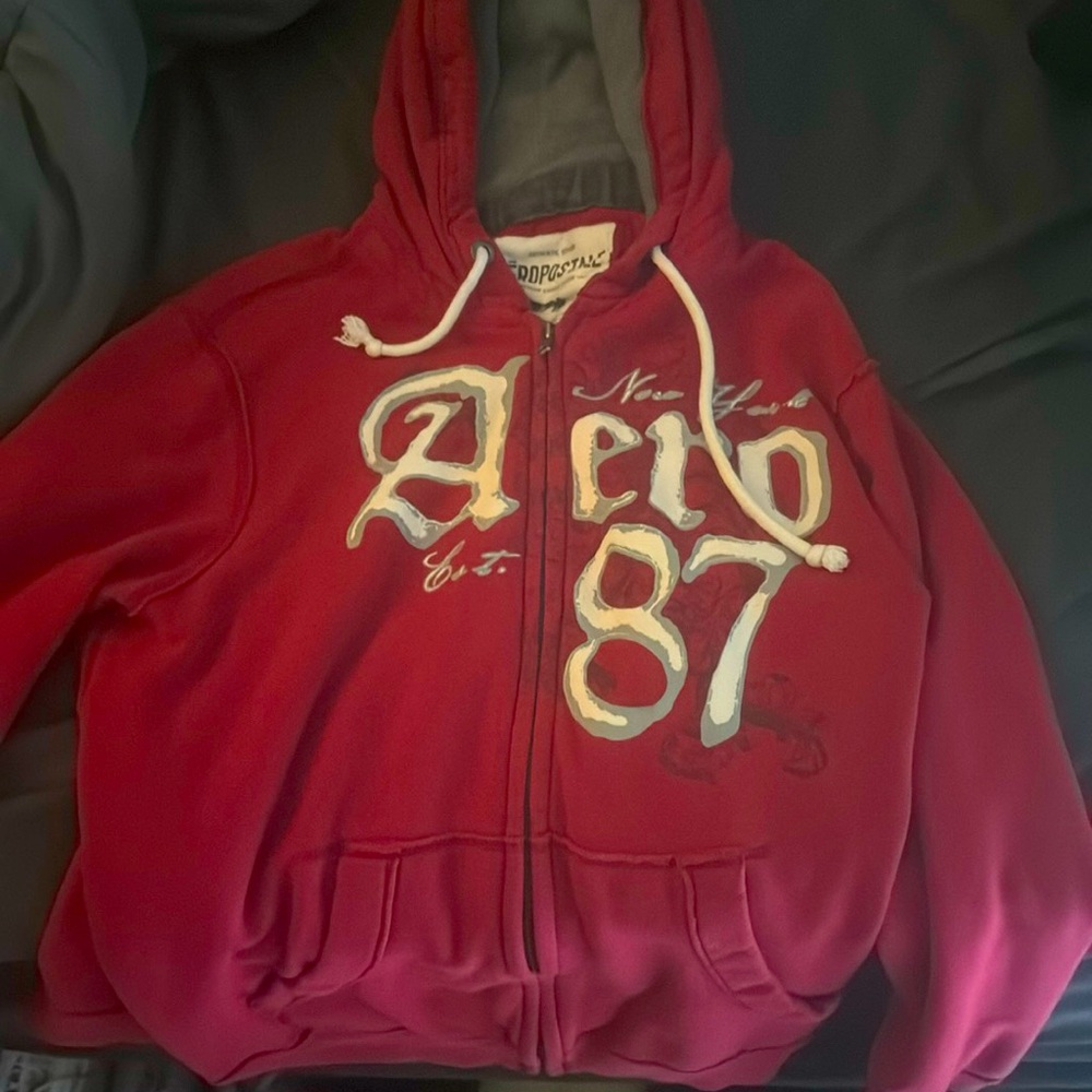 Red medium Aeropostale hoodie